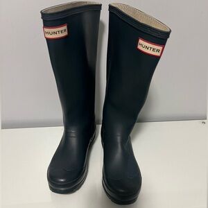Hunter Kids Black Rain Boots